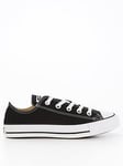 Converse Chuck Taylor All Star Ox Wide Fit - Black, Black, Size 4, Women