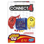 Hasbro Gaming Connect 4 Grab and Go, Portable 2 Player Player, Great Travel Game for Children from 6 Years