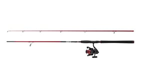 PENN Fierce IV Spin Combo, Fishing Rod and Reel Combo,Sea Fishing Lure Set-Up, Inshore or Offshore, Perfect For Saltwater Predators, Sea Bass, Cod, Pollack, Wrasse, Red / Black, 2.44m | 20-80g