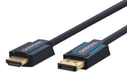 ClickTronic Adapterkabel för aktiv DisplayPort™ till HDMI™ (4K/60Hz) Premiumkabel | 1x DisplayPort™-kontakt >> 1x HDMI™-kontakt | 10,0 m | 4K @ 60 Hz