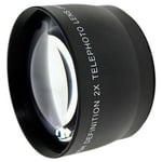 55mm 2.0x Tele Conversion Lens for Canon Sony Nikon Panasonic DSLR Camcorders