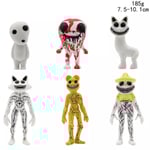 2,5-4,5 tum Zoonomaly Cartoon Spelfigur Actionfigurer Tårta Modell Dekoration NY 6PCS-0.19kg