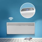 Devola Eco Wi-FI Enabled Electric Panel Heater With Thermostat Lot 20 Compliant Slimline Electric Radiator Wall Mounted Or Floor Standing Low Energy Electric Heater - DVM24WF (2400W)