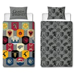 Game of Thrones Single Duvet Cover & Pillowcase Set Iconic Tv Series Official