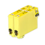 2 Yellow Ink Cartridges for Epson Workforce WF-2520NF WF-2630WF WF-2750DWF