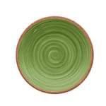 Rustic Swirl Green Melamine Side Plate Set (1)