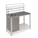 Hillerstorp - Åminne Aluminium med Diskho Utekök Vit