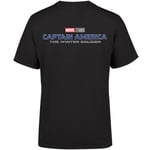 Marvel 10 Year Anniversary Captain America The Winter Soldier Men's T-Shirt - Black - M