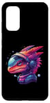 Galaxy S20 Dinosaur in Headphones Fantasy Art Case