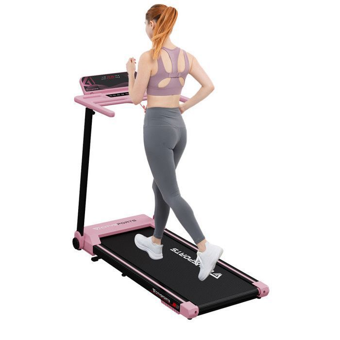 Tapis De Course Pliable Et Inclinable 13.4% 8km/h Lcd Télécommande Zx2s