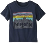 Patagonia Fitz Roy Skies T-Shirt Jrnew navy 4 år