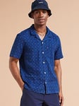 Levi's Short Sleeve Regular Fit Western Resort Shirt - Dark Blue, Dark Blue, Size M, Men