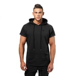 Better Bodies Bronx T-shirt hoodie Dark Washed Black - L