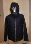 BNWT Barbour ORTA POSIEDON BLUE HOODED WAXED COTTON JACKET, XL , RRP £259