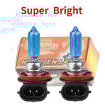 2 st H9 12V 65W 5500K-6000k Halogenlampor Xenon Look Blå Diamantljus Billampor Kvalitetsstrålkastare AAA-klass
