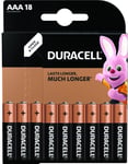 Duracell - Batteri 18 X Aaa / Lr03 - Alkaliskt