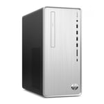 HP Pavilion TP01-0044nf - Mini ITX Core i5 9400 / jusqu'à 4.1 GHz - RAM 8 Go - HDD 1 To - UHD Graphics 630 - Gigabit Ethernet - Win 10 Familiale 64 bits - moniteur : aucun - clavier : Français - chrome (logo), panneau avant en argent naturel - avec Exte
