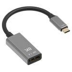 YIWENTEC USB C to DisplayPort 1.4 8K Cable 8K@60Hz 4K@144Hz Male to Female Converter Thunderbolt 3 to DisplayPort Adapter 25CM