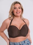 Curvy Kate Luxe Multiway Strapless Moulded Bra - Caramel, Light Brown, Size 32J, Women