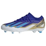 adidas X Crazyfast Messi League Firm Ground Boots Sneaker, Lucid Blue/Blue Burst/Cloud White, 2.5 UK Child