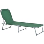 Camping Cot Picnic Sun Lounger Portable Folding Chaise Chair Patio
