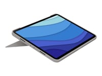 Logitech Combo Touch - Clavier et étui - avec trackpad - rétroéclairé - Apple Smart connector - AZERTY - Français - sable - pour Apple 11-inch iPad Pro (1ère génération, 2e génération, 3ème...