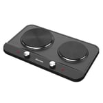 Electric Hob Portable Hot Plate Double with Dual Temperature Controls, 2500W