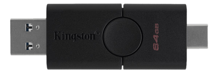 Kingston 64GB DataTraveler Duo USB 3.2 Gen1 + Type-C