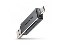 AXAGON CRE-DAC Extern USB 3.2 Gen1 Type-C+Type-A med 2 SD/microSD-kortplatser