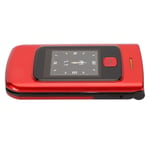 AUN  Téléphone à clapet 4G Téléphone à rabat 4G pour personnes gées, avec grand bouton, son clair, telephonie accessoires Rouge