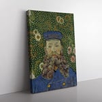 Big Box Art Vincent Van Gogh Portrait of Joseph Roulin (1) Canvas Wall Art Print Ready to Hang Picture, 76 x 50 cm (30 x 20 Inch), Multi-Coloured