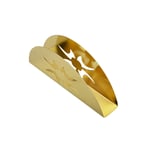 Sunnyflowk Fan-shaped Sector Stainless Steel Napkin Holder Organizer Tissue Holder (Gold(Pattern))