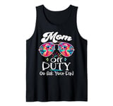 Mom Off Duty Go Ask Your Dad Flamingo Sunglasses Mothers Day Tank Top