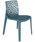 GRAND SOLEIL Upon Gruvyer Chaise empilable Blu temperato