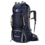 FREEDOM KNIGHT ryggsäck 60L - Med regnskydd Mörkblå