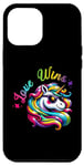 Coque pour iPhone 15 Pro Max Love gagne le mois de la Gay Pride Unicorn Rainbow