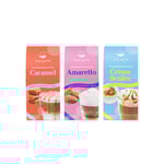 Malet kaffe uppsättning CHiATO Amaretto &amp; Caramel &amp; Crème Brûlée, 3 x 250 g