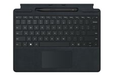Microsoft Surface Pro Signature Keyboard - tangentbord - med pekplatta, accelerometer, Förvarings- och laddningsfack för Surface Slim Pen 2 - QWERTZ - svart - med Slim Pen 2