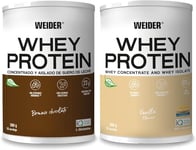 Weider Whey Protein Duo Pack (2X300G) Chocolate & Vanilla Flavours. Whey Protein