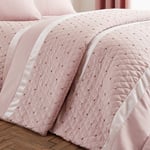 Catherine Lansfield Sequin Cluster Blush Bedspread pink