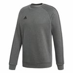 Adidas Mens Sweatshirt Crew Tops Core 18 Football Tracksuit Jersey Cotton Fleece