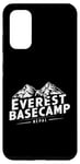 Coque pour Galaxy S20 Everest Basecamp Népal Mountain Lover Hiker Saying Everest