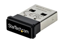StarTech.com USB Bluetooth 5.0 Adapter, USB Bluetooth Dongle Receiver for PC/Computer/Laptop/Keyboard/Mouse/Headsets, Range 33ft/10m, EDR (USBA-BLUETOOTH-V5-C2) - nätverksadapter - USB