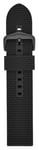 Fossil S221430 Textured Black Silicone Strap | 22mm | Black- Watch