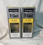 2 X NEUTROGENA T/Gel Anti Dandruff Shampoo For Dry Hair 250 ml