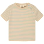 Flöss Flye Randig T-shirt Sea Salt/Warm Cotton | Beige | 92 cm