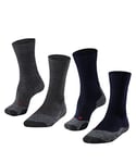 FALKE Men's TK2 Explore 2-Pack M SO Wool Thick Anti-Blister 2 Pairs Hiking Socks, Multicolor (Sortiment 0010), 8-9