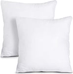Cushion Inserts 40cm x 40cm - Decorative Square Cushions for Sofa, Chair, Bed - White Polypropylene Cover Hollowfibre filled Cushions Pads 16" x 16" Pack of 4