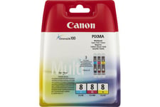 Canon CLI-8 Multipack - 3 pakker - gul, cyan, magenta - original - blækbeholder