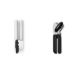 Brabantia Steel Can/Tin Opener - High Grade Stainless Steel, Safe Design, Easy Clean, Dishwasher Safe & OXO Good Grips Soft Handled Tin Opener